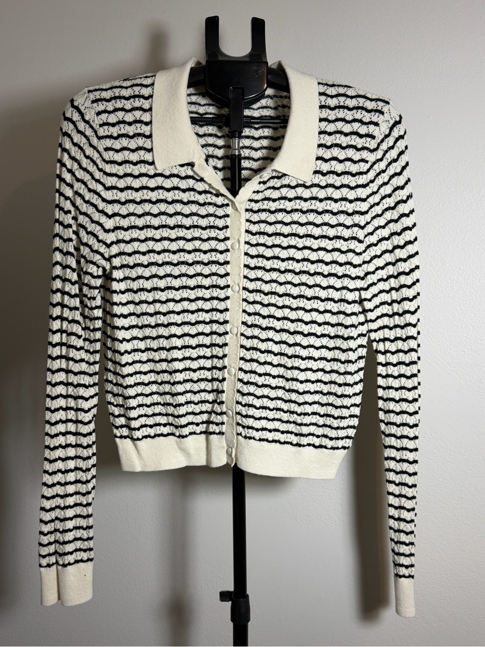 100% Cotton Open-Stitch Sweater
